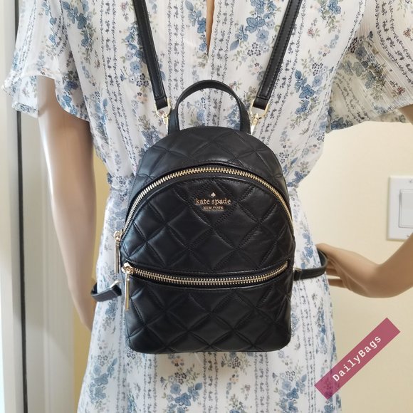 kate spade Handbags - BLACK MINI CONVERTIBLE BACKPACK KATE SPADE BAG